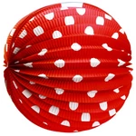 Papír lampion gömb 25 cm ( vegyes színekben )
