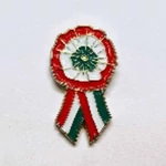Fém kokárda  4,5 x 2,5 cm/ MÁR ELŐRENDELHETŐ!
