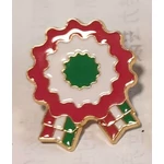 Fodros kokárda ( fém ) 3 cm x 3 cm / MÁR ELŐRENDELHETŐ!