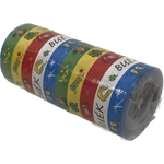 Szerpentin 10 gurigás, színes csíkos és BUÉK feliratos ( vegyes 50-50 db,  BUÉK feliratos 100 db,  csíkos 100 db)