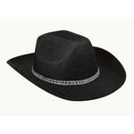 Zsinóros cowboy kalap ( fekete, ezüst, púder rózsaszín )