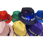 Happy New Year szövet kalap világítós