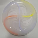 Világító frizbi 19,5 cm
