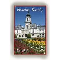 Hűtőmágnes nagy poliszton ( Keszthely, Festetics kastély, virágok, álló )