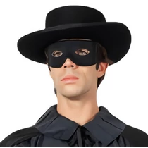 Fekete szemálarc ( olyan, mint a Zorro szemálarc &quot;Z&quot;nélkül)