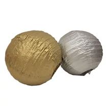 Arany-ezüst gömb lampion 20 cm
