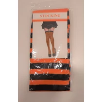 Halloween felnőtt harisnya  ( narancs, lila )