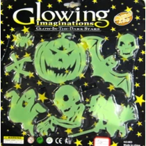 Fluoreszkáló halloween díszek