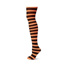 Halloween felnőtt harisnya  ( narancs, lila )