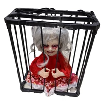 Ketreces, mozgó  horror baba ( AZ ELEM NEM TARTOZÉK! )  3 db AA ( ceruza ) elemmel működik