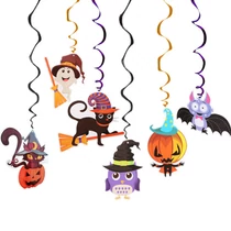 Spirál halloween dekoráció 6db/cs.