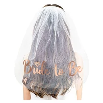 &quot;Bride to be&quot; fátyol ( rosegold felirattal )