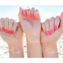 &quot;Bride to be&quot; tetoválás, matrica ( rosegold )