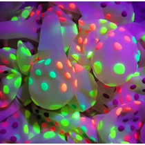 Neon pöttyös lufi 12 db/cs.
