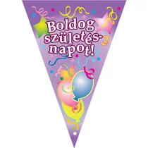 Boldog születésnap zászló girland