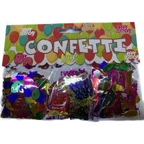 Metál konfetti 3cs/szett ( Happy New Year/ lufi / pezsgőspohár )