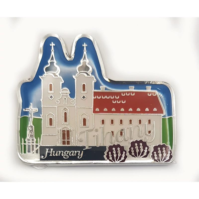 Fém mágnes kártyán ( Tihanyi Apátság )