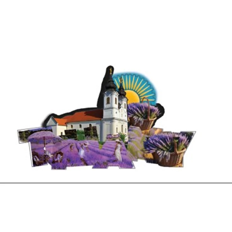 Műgyantás nyomtatott fa mágnes