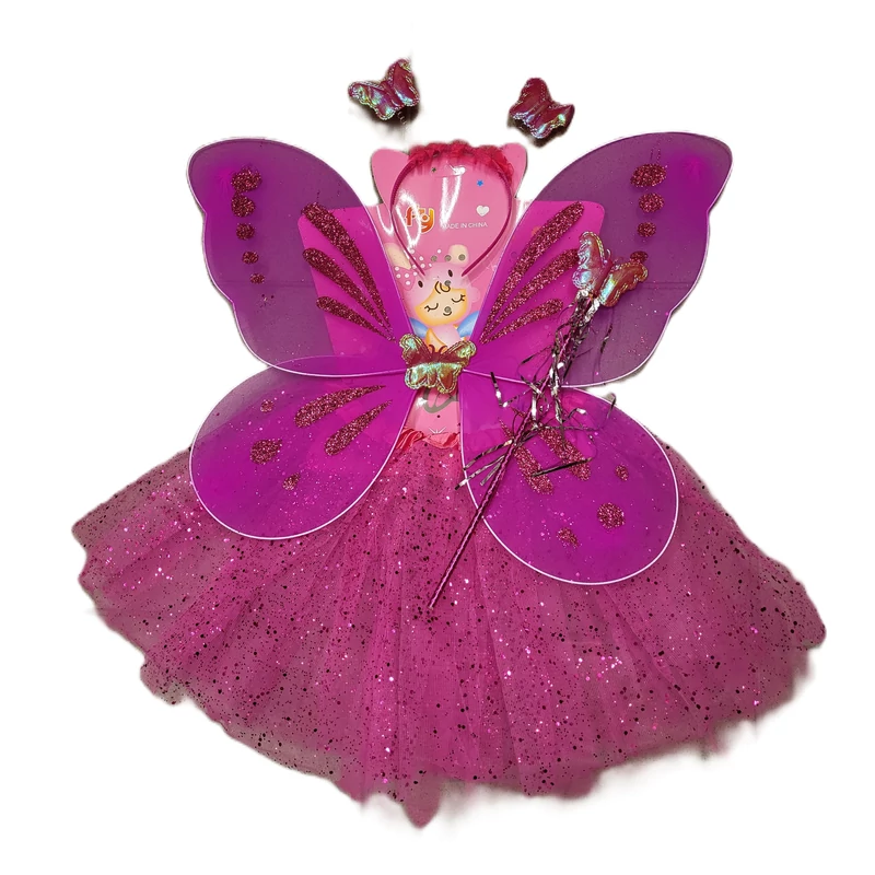 Farsangi szett 4 részes ( pink, rózsaszín, kék)