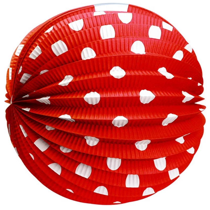 Papír lampion gömb 25 cm ( vegyes színekben )