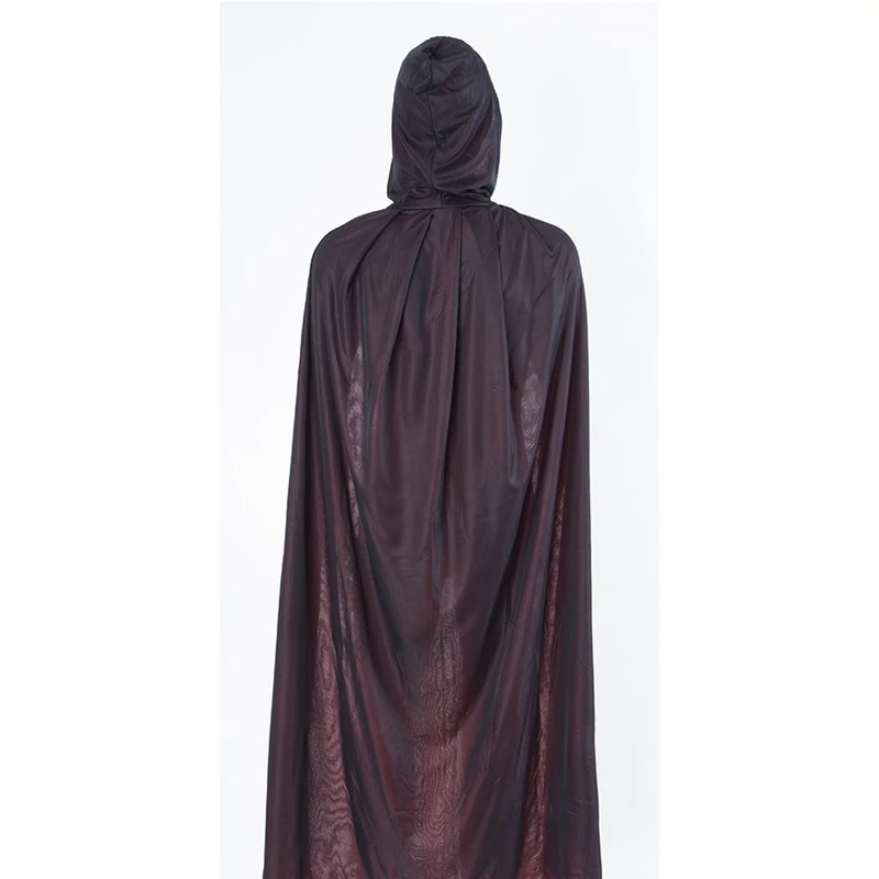 Fekete-piros köpeny kapucnis 140 cm