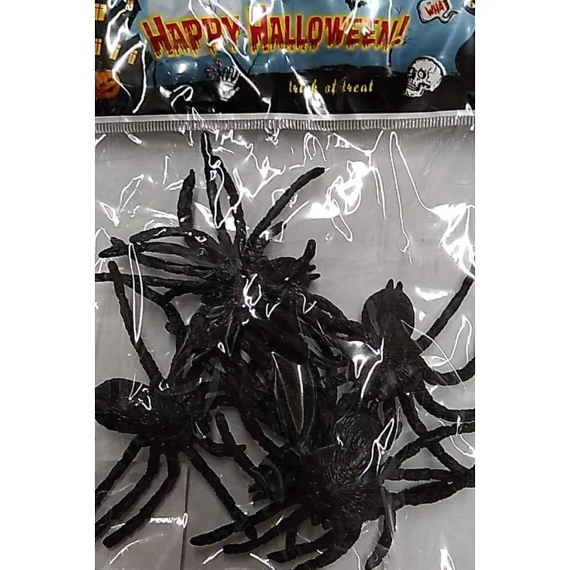 Halloween dekoráció 6 db / csomag ( pók )