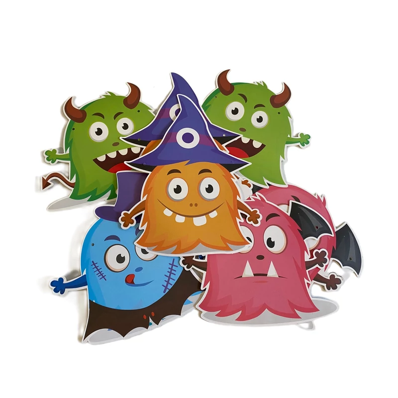 Színes halloween füzér