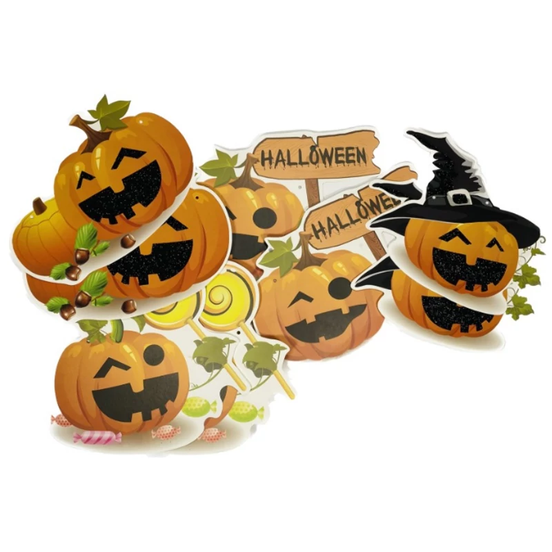 Színes halloween füzér