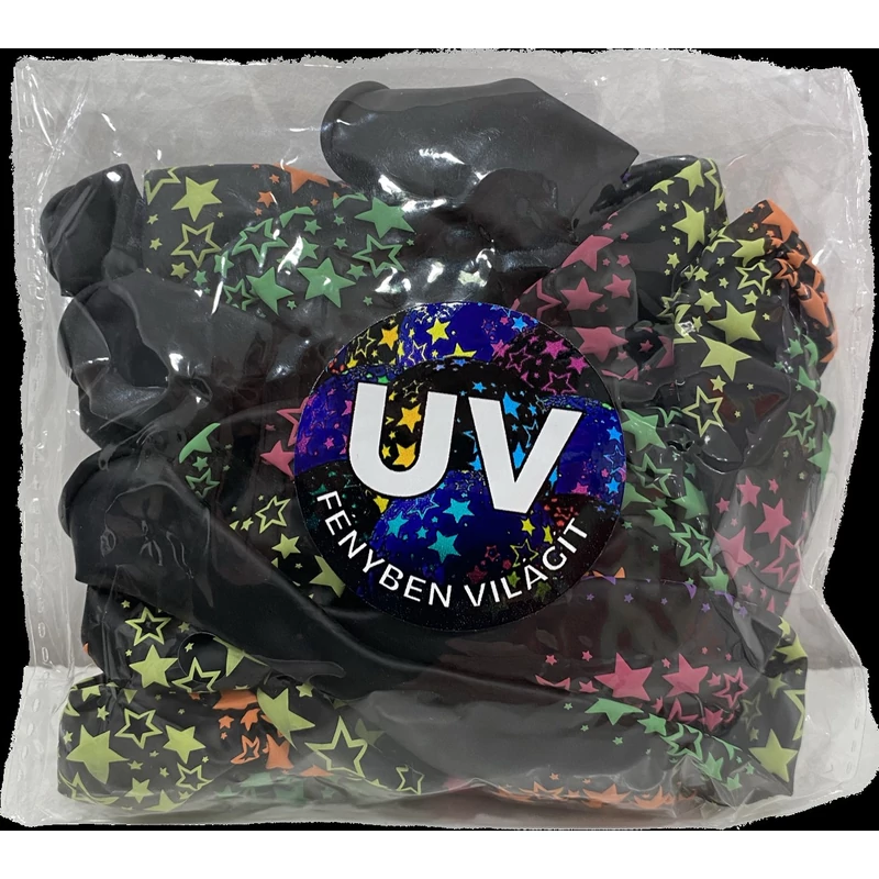 UV fényben világító lufi 10 db/csomag 