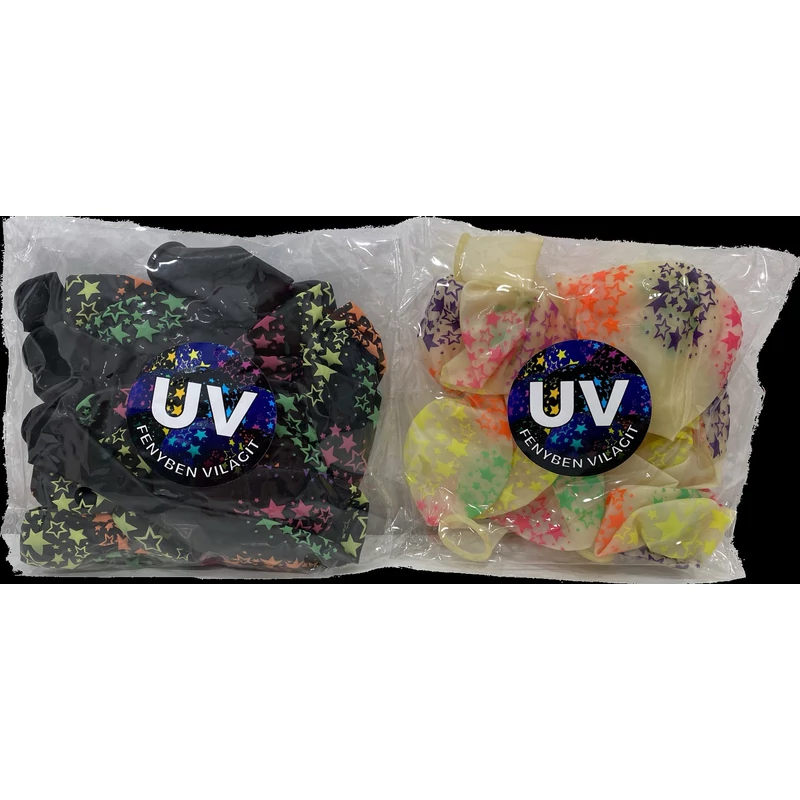 UV fényben világító lufi 10 db/csomag 