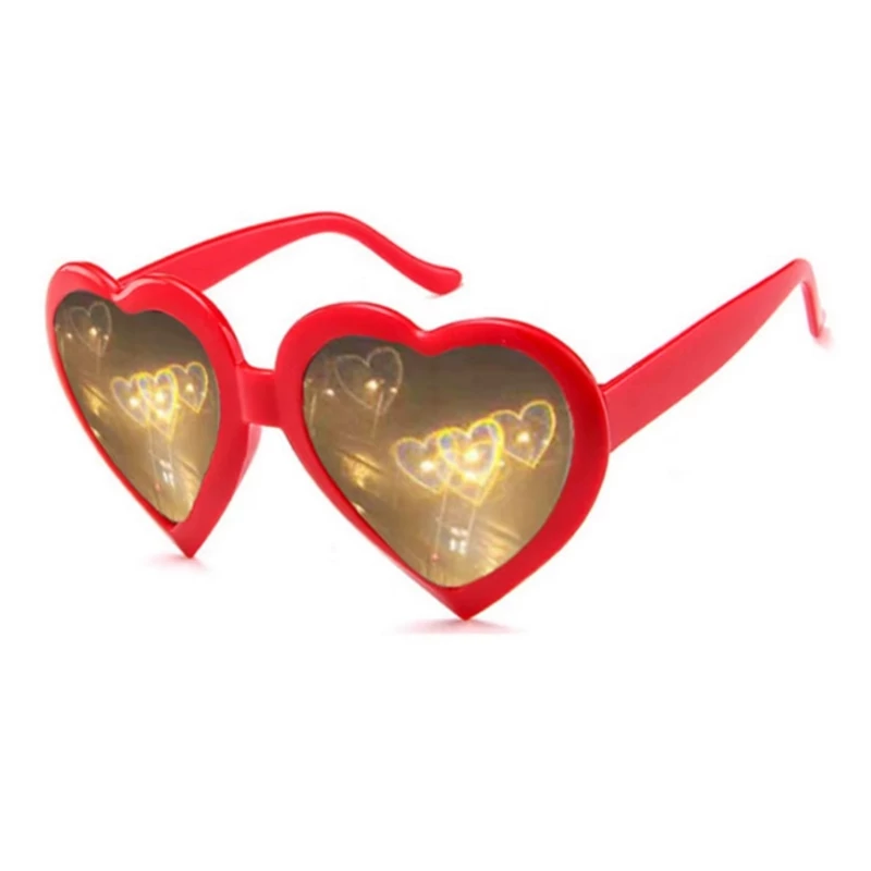 3D-s szíves szemüveg (3 szín vegyesen)