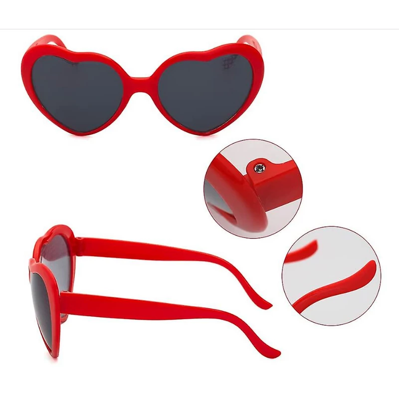 3D-s szíves szemüveg (3 szín vegyesen)