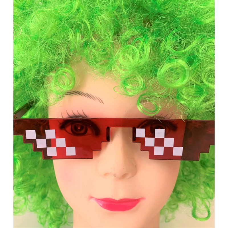 Pixeles szemüveg ( fekete, rózsaszín, kék )