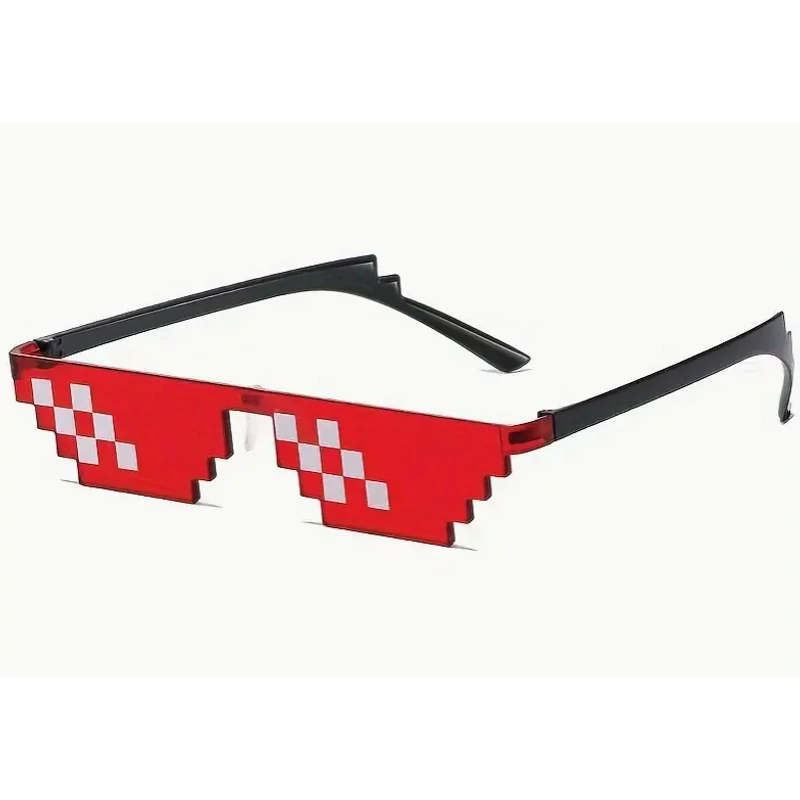 Pixeles szemüveg ( fekete, rózsaszín, kék )